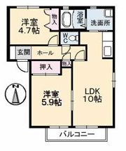 レジデンス古城 A棟の間取り画像