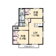 グランマスト爪崎 B棟?の間取り画像
