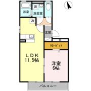 リーベ B棟の間取り画像
