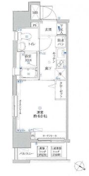 リクレイシア・コルテ川崎元木(リクレイシアコルテカワサキモトキ)の間取り画像