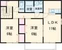 ディアステージⅡの間取り画像