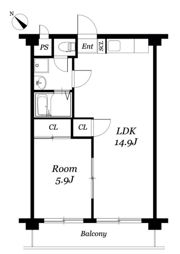サンライズマンションA棟の間取り画像