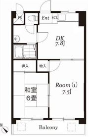 サンライズマンションA棟の間取り画像