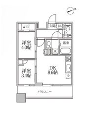 レジディア新御徒町Ⅱの間取り画像