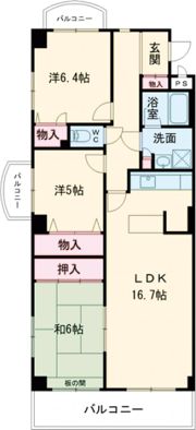 グリーンヒルⅡの間取り画像