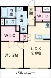 リアンレガーロ大牟田の間取り画像