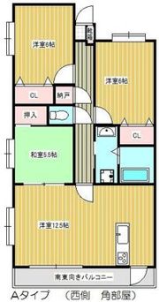 シェーンベルク安東の間取り画像