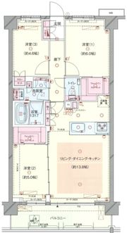 プレシス大宮ヴェルデの間取り画像