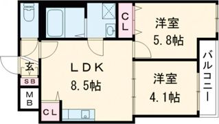 Habitasion京口の間取り画像