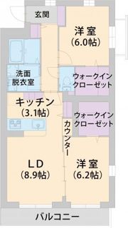 パラッツォ淵野辺Ⅰの間取り画像