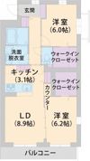 パラッツォ淵野辺Ⅰの間取り画像