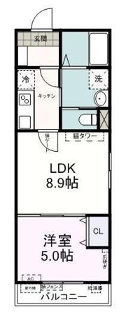 カーサ・ピアチェーベレの間取り画像