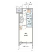 プランドール新北野の間取り画像