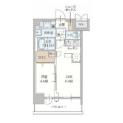 プランドール新北野の間取り画像
