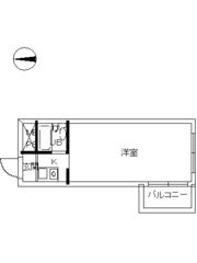 スカイコート府中の間取り画像