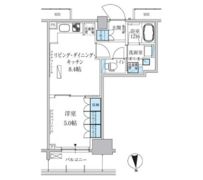パークアクシス上野三丁目の間取り画像