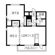 サニーハイツの間取り画像