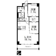 オルソパール伝馬の間取り画像