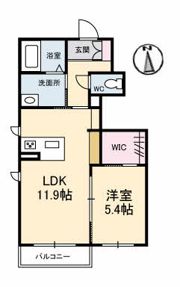 Gardens天神の間取り画像