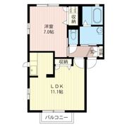 ブライトン ティアラ Aの間取り画像