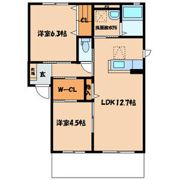 クラヴィエ赤坂Aの間取り画像