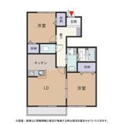 レフィナード橋目町 Bの間取り画像
