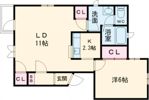 アスタリスク上近江の間取り画像