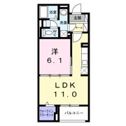 クレシエンテ ひばりの間取り画像