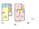 中山中町戸建ての間取り画像