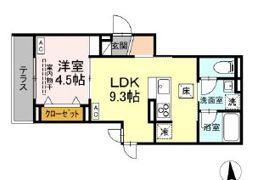 D-ROOM寺町の間取り画像