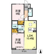 ルシオール イコーの間取り画像