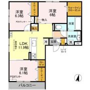 ヴィーヴルグランの間取り画像
