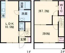 フレンテ大沢の間取り画像