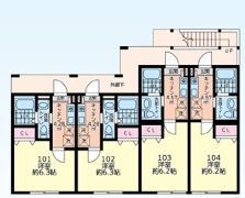 仮）シティハイツ座間1号棟の間取り画像