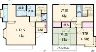 あきる野市牛沼 戸建の間取り画像
