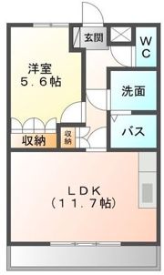 エバーレジデンスの間取り画像