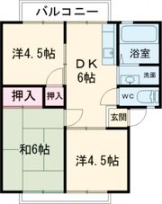 杉森アーバンハイツA棟の間取り画像