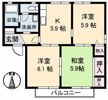 ノーブルパレス大山 A棟の間取り画像