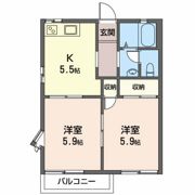 フレグランスつるが丘の間取り画像
