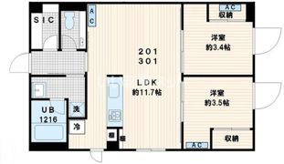 Fullea代々木の間取り画像