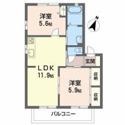 ヴィラ・ソレイユの間取り画像