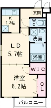 チェリーブロッサムⅤ番館の間取り画像
