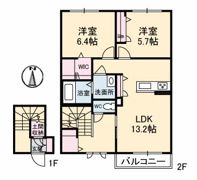 グリュック A棟の間取り画像