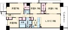 マストレジデンス狭山の間取り画像