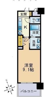 フロンティアききつⅠの間取り画像