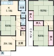 阪南市尾崎町 4DKの間取り画像