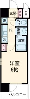 エステムコート神戸 大倉山公園の間取り画像