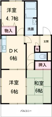 ヴィラ東山Aの間取り画像