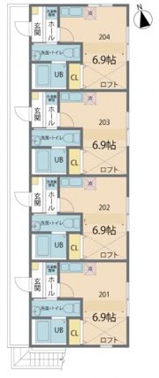 カインドネス港南2号棟の間取り画像