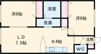イーストウォームスの間取り画像